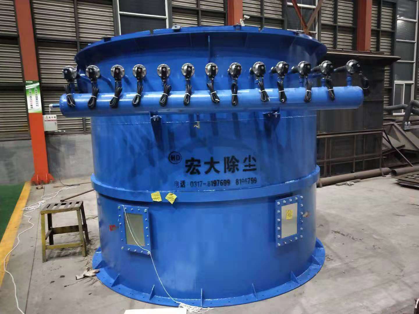 圓形脈衝除塵器-圓形脈衝袋式除塵器-直噴式脈衝除塵器